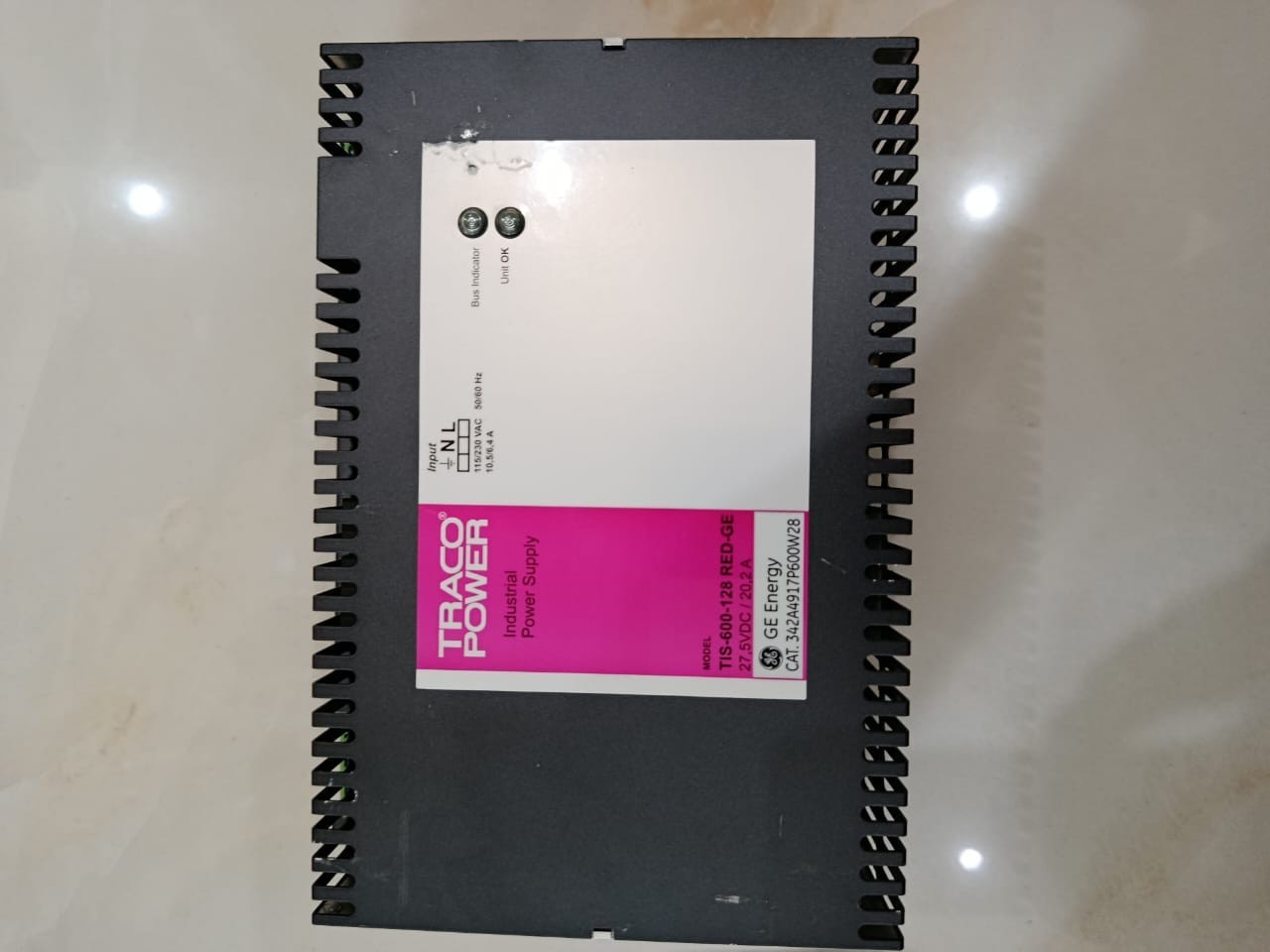 GE Energy TRACO Power TIS-600-128 RED-GE Industrial Power Supply 342A4917P600W28