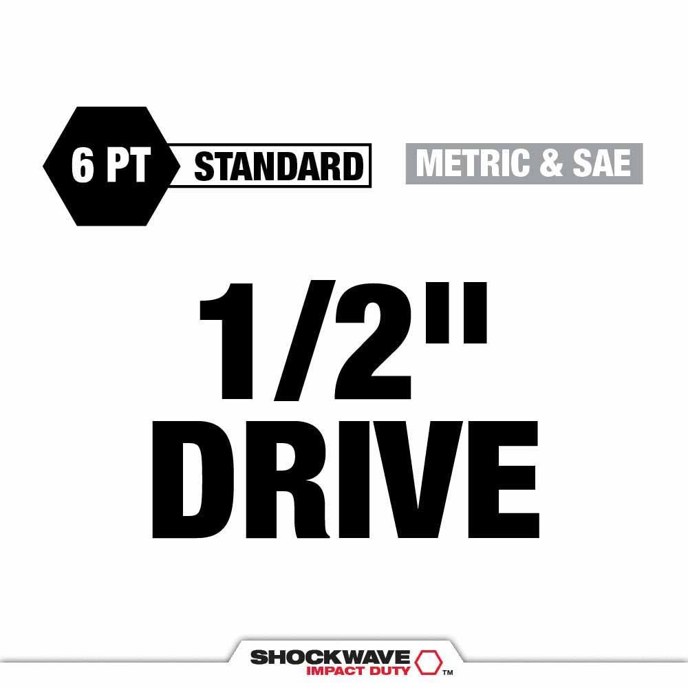 Milwaukee 49-66-6804 Shockwave Impact Duty Socket 1/2″ Drive 27-Pc Packout Set