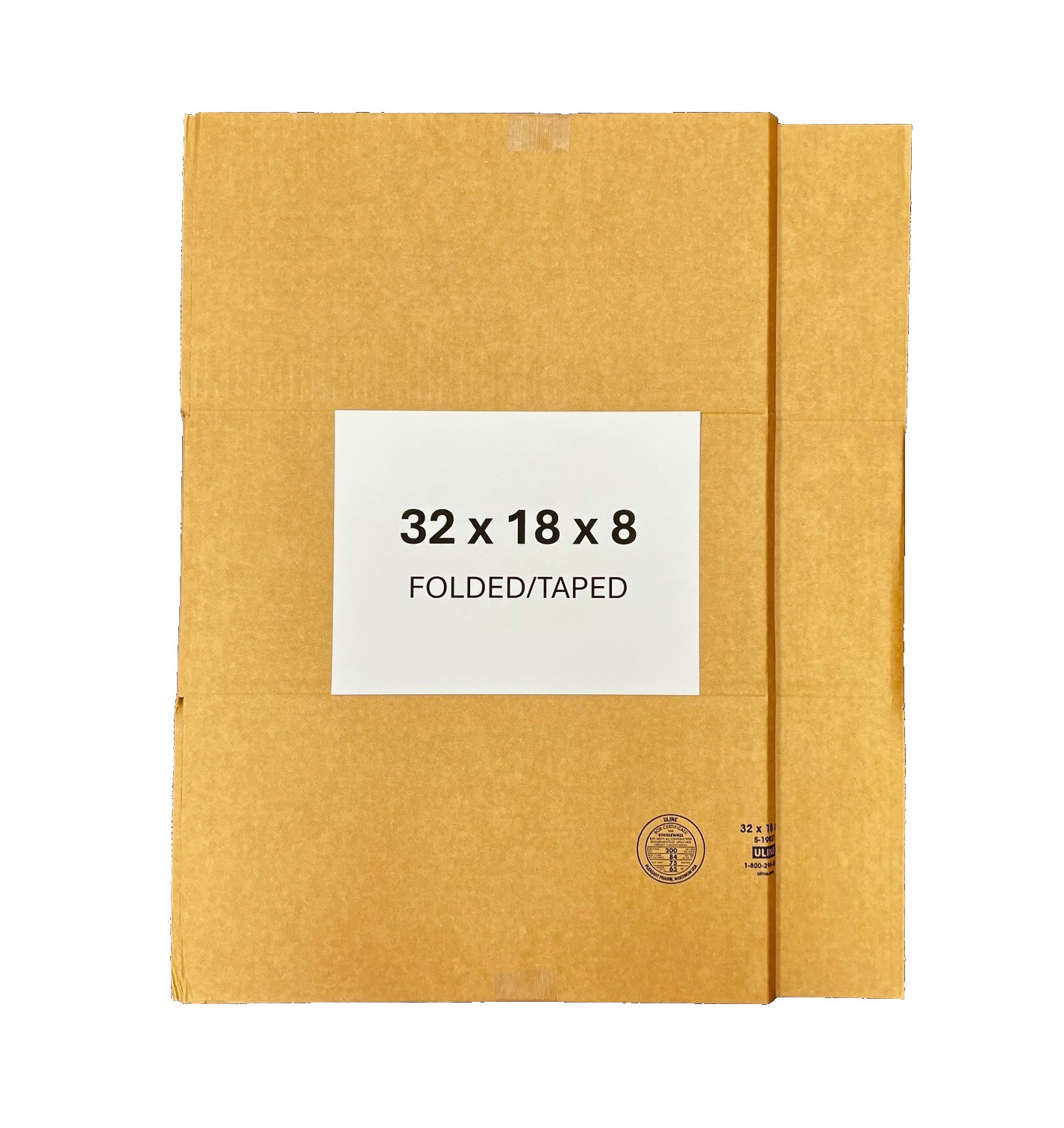 32″ x 18″ x 8″ CARDBOARD BOX – 200 lb – SINGLE BOX