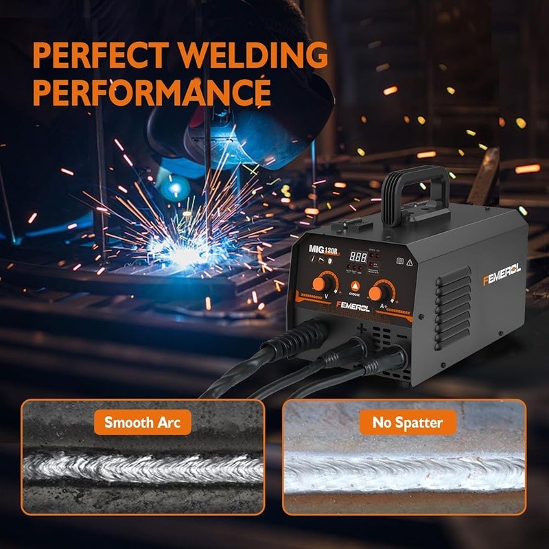 2 in 1 MIG MMA Welder Portable Flux Core Welding Machine DIY Home Repairs New