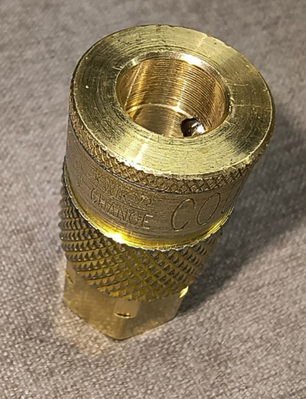 (Qty of 3) S-785 Milton 1/4″ FNPT Brass T-Style Air Line Quick Connect Coupler