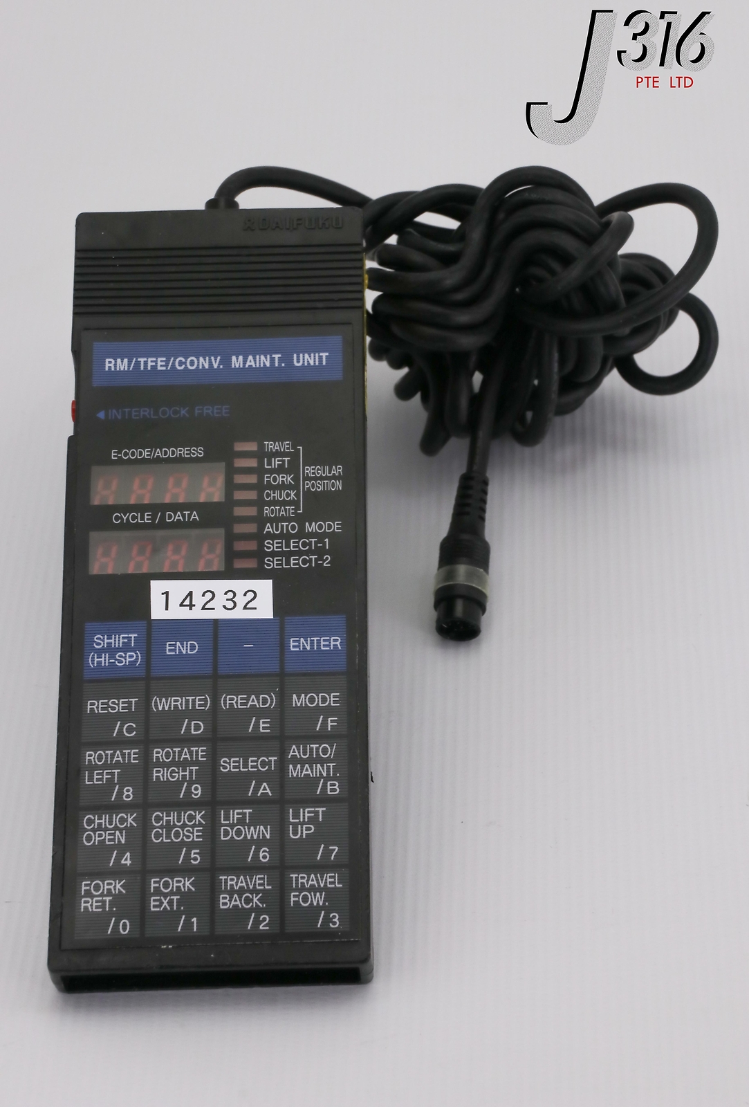 14232 DAIFUKU RM/TFE/CONV.MAINTENANCE UNIT CONTROLLER AGH8AA11