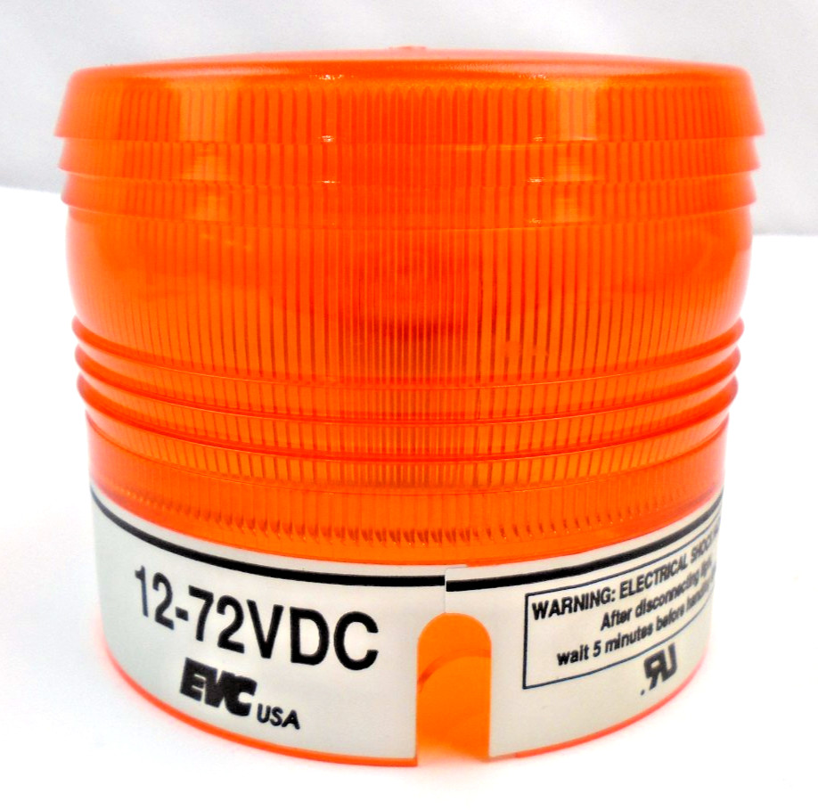 Star 35-911LA Model 911 StarBright Amber Strobe Light 12-72VDC Warning Beacon