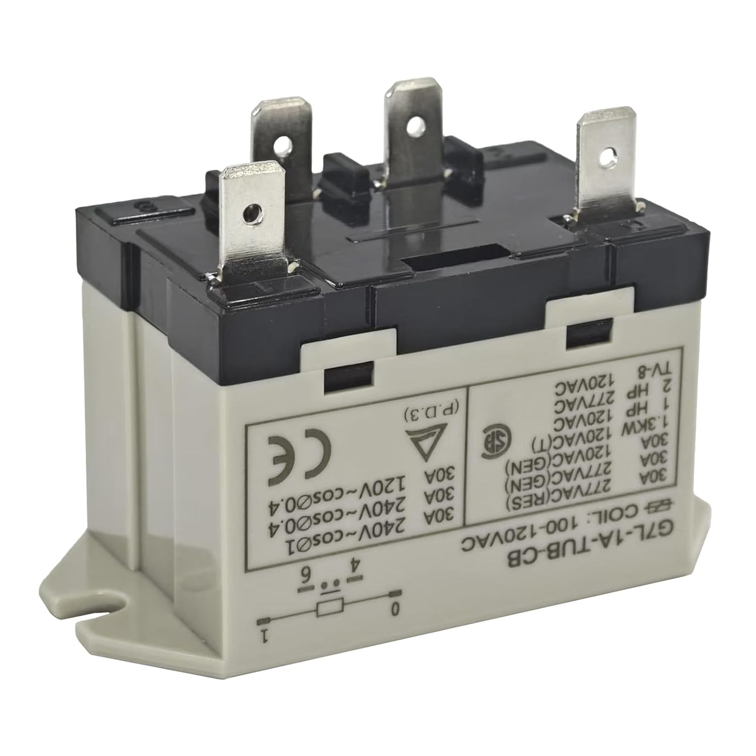 General Purpose Relay G7L 1A TUB CB AC100 120, 30A 250V SPST NO