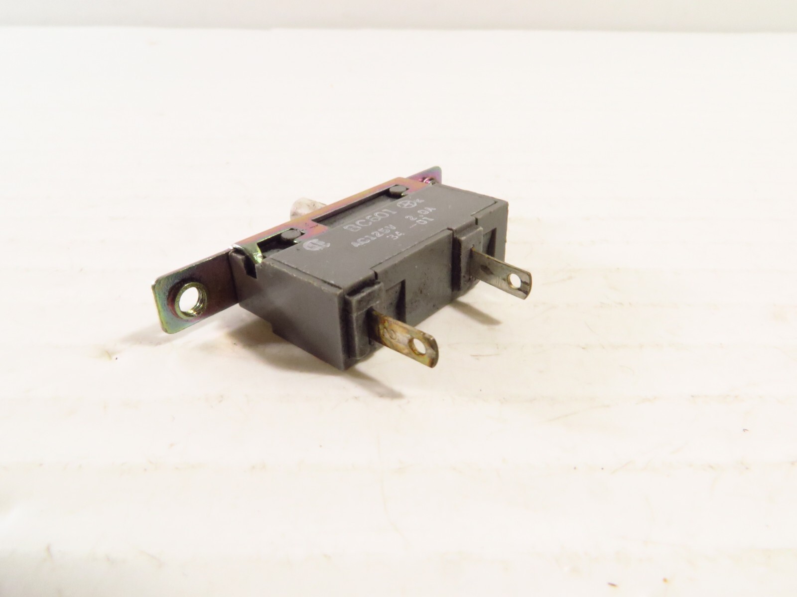 OEM HOSIDEN BC601 Switch w/ Mount Bracket, 2-pin, 125VAC, 2.0A, RARE!!!