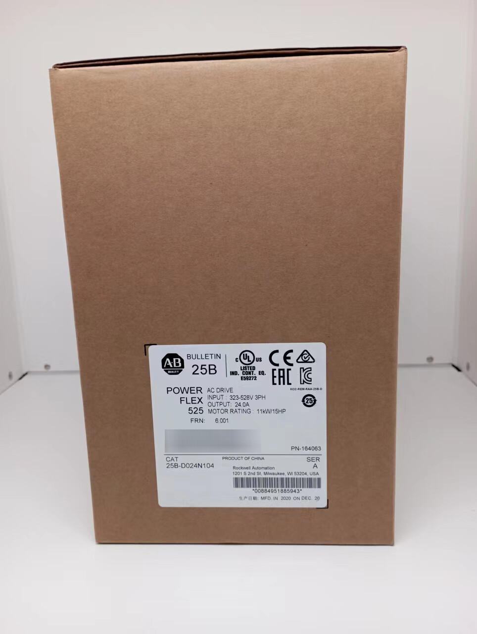 Allen-Bradley AB 25B-D024N104 PowerFlex 525 AC Drive 25B D024N104