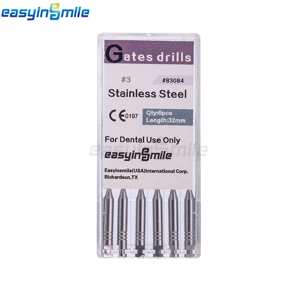 6pcs Endodontic Gates Drill Dental Peeso Reamers Glidden Rotary Paste Carriers