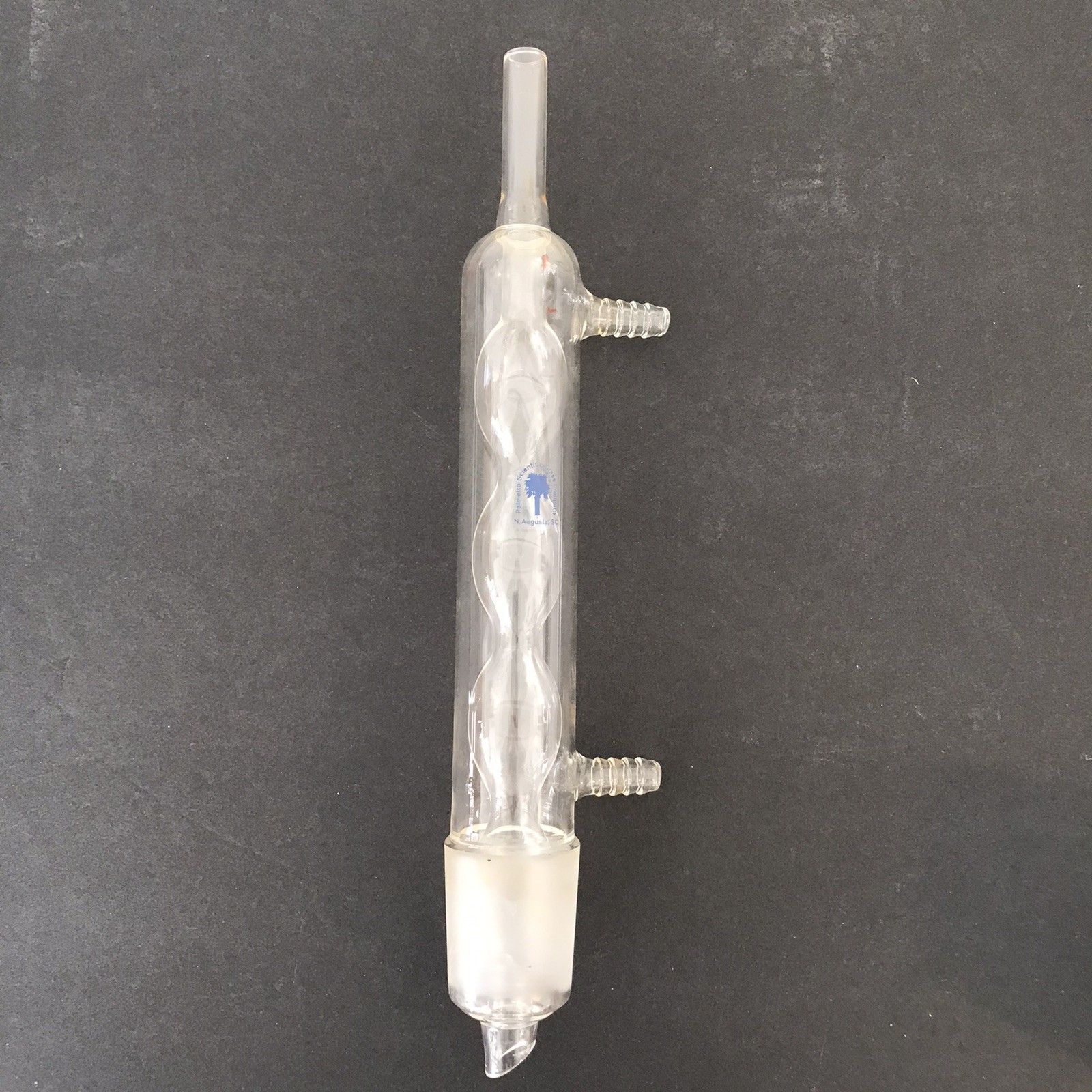PYREX Glass 19/38 3-Bulb Allihn Condenser Palmetto Scientific Glass Co