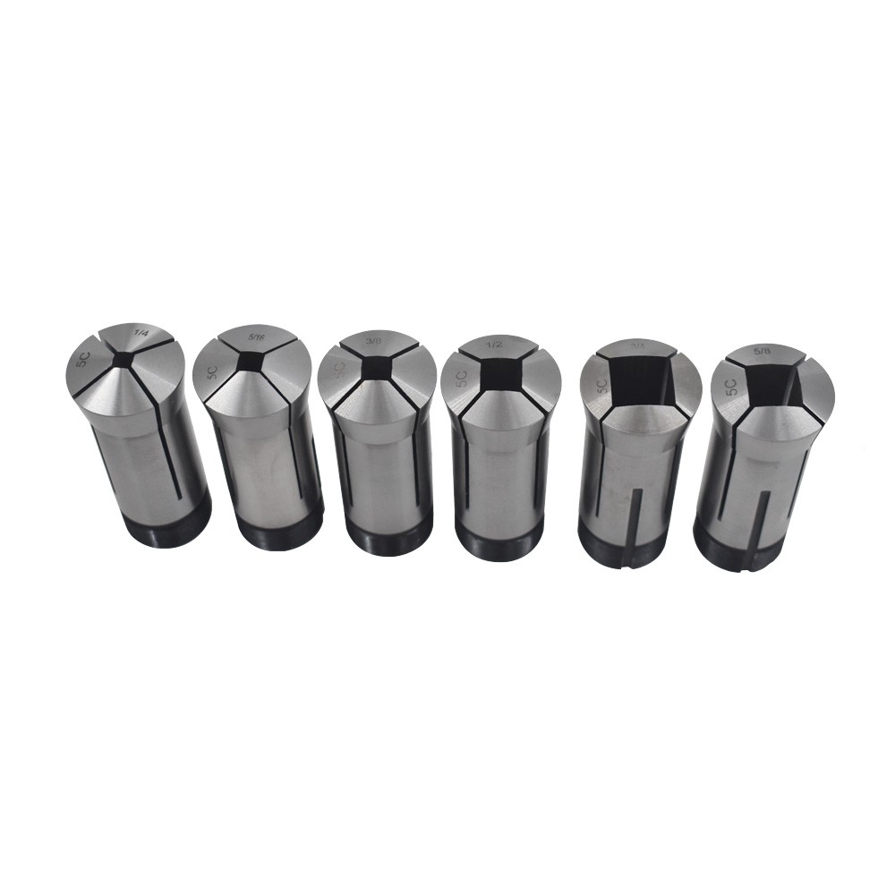 6Pcs 5C Square Collet Set 1/4″,5/16″,3/8″,1/2″,5/8″,3/4″