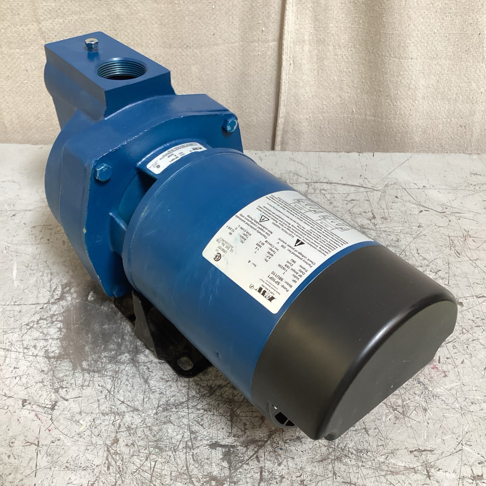 FLINT & WALLING SP10P1 Sprinkler Pump 115/230V 1hp 100psi ODP