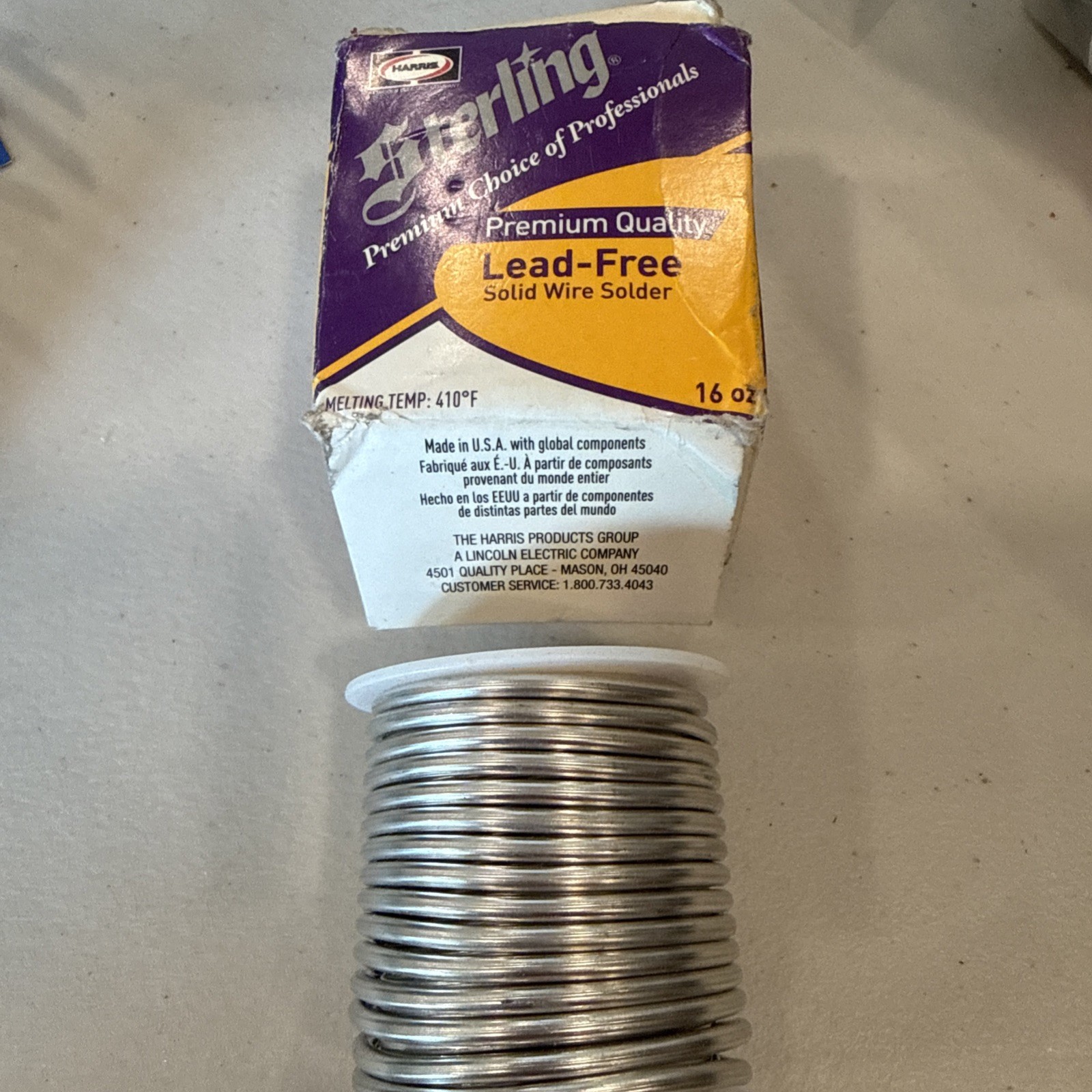 Sterling Premium Lead Free Solder 16 Oz