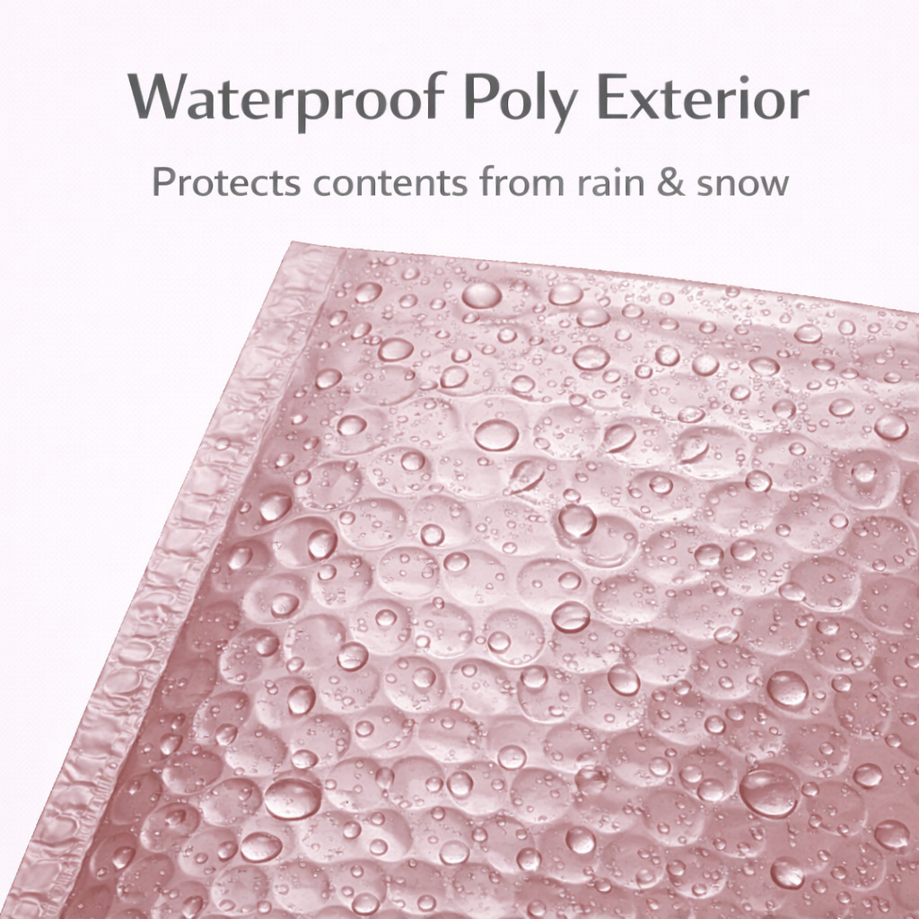 Matte Rose Gold Poly Bubble Mailers #2 8.5×12 Padded Envelopes 25 50 100 200
