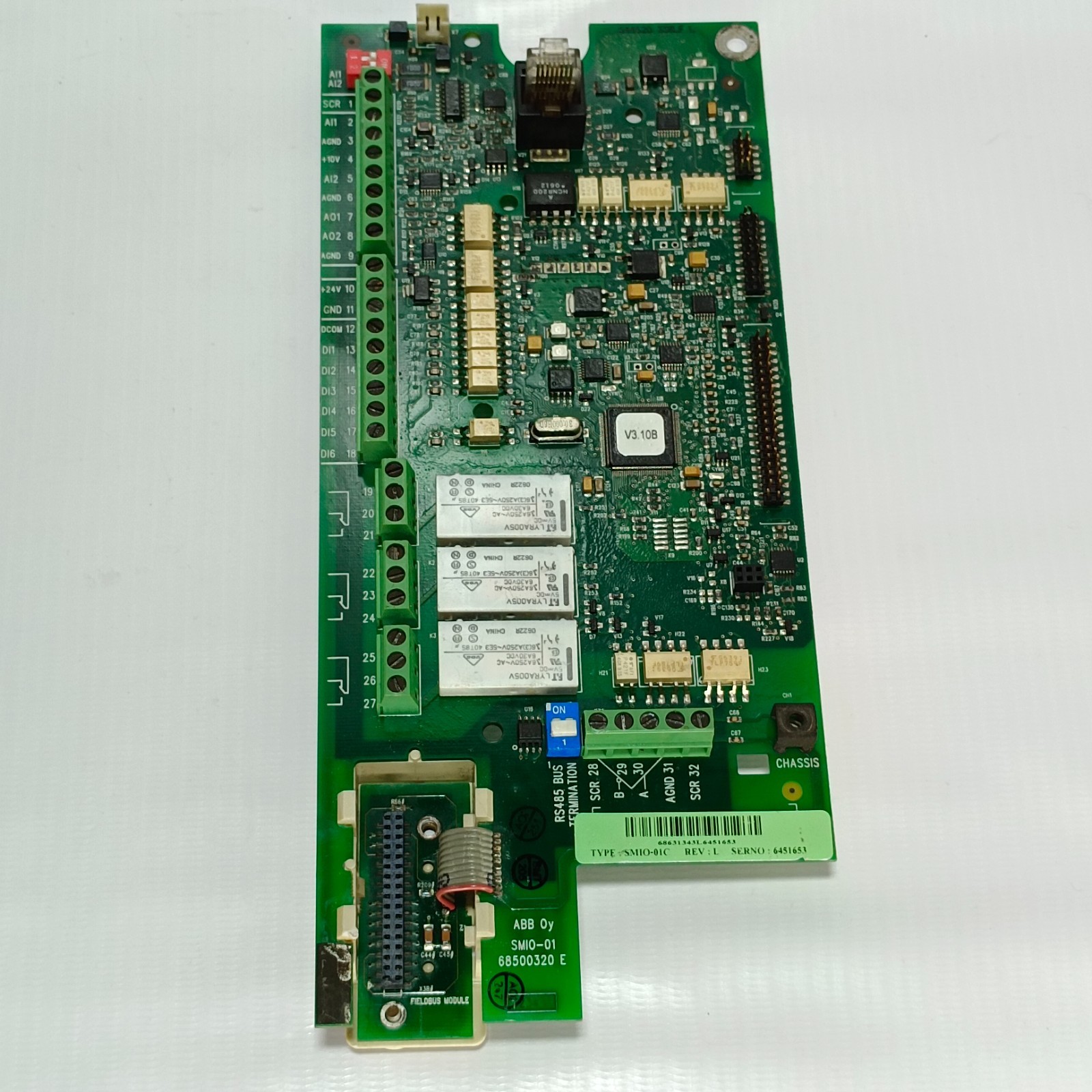 ABB SMIO-01C Control Board PCB