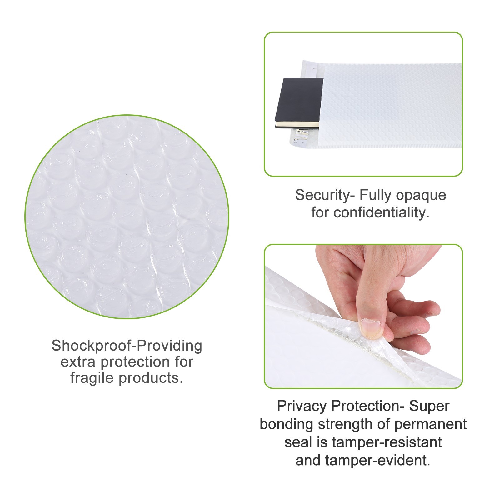 #00 15 PCS 6×9 Inches Poly Bubble Mailers, Padded Envelopes Bags