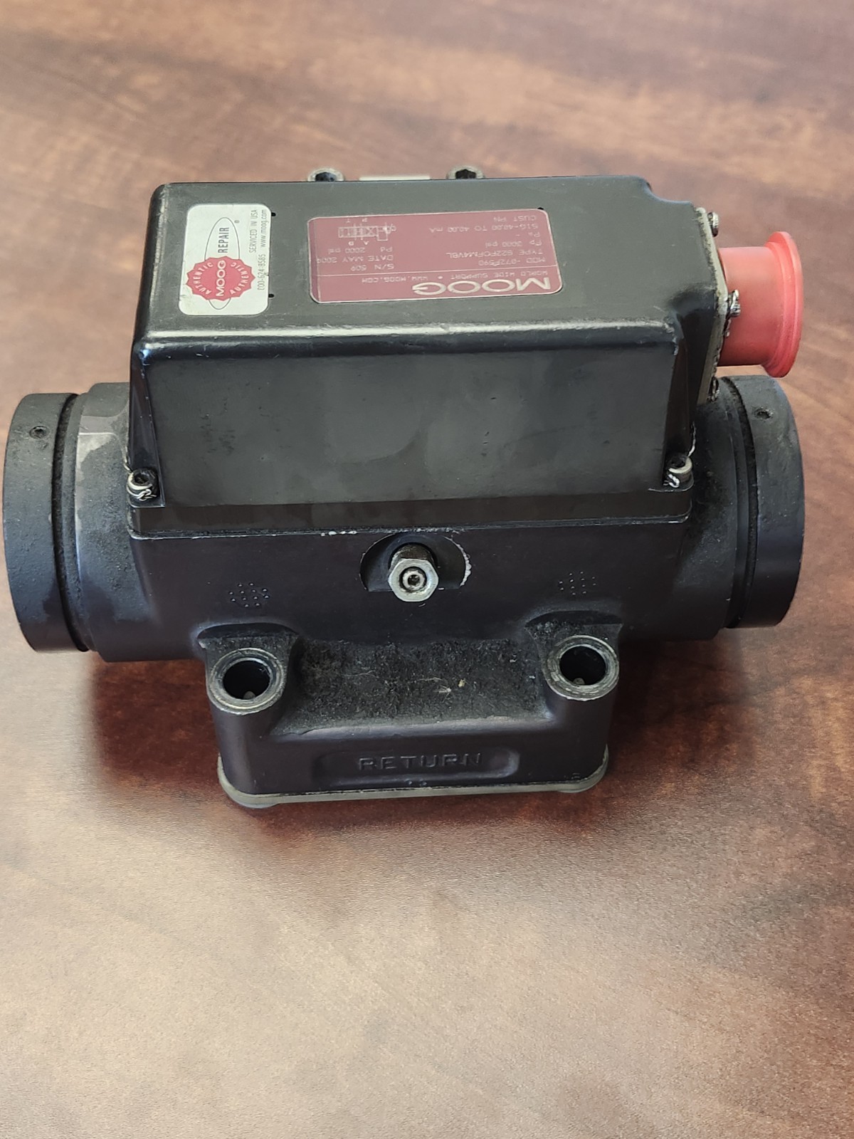 Moog 072F162 Servo Valve 3000 psi S22FOFM4VBH, HV-SV-60GPM-1IPT