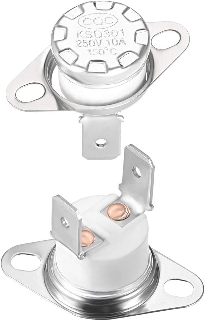 KSD301 Thermostat 150°C 302°F 10A Normally Closed N.C Adjust Snap Disc