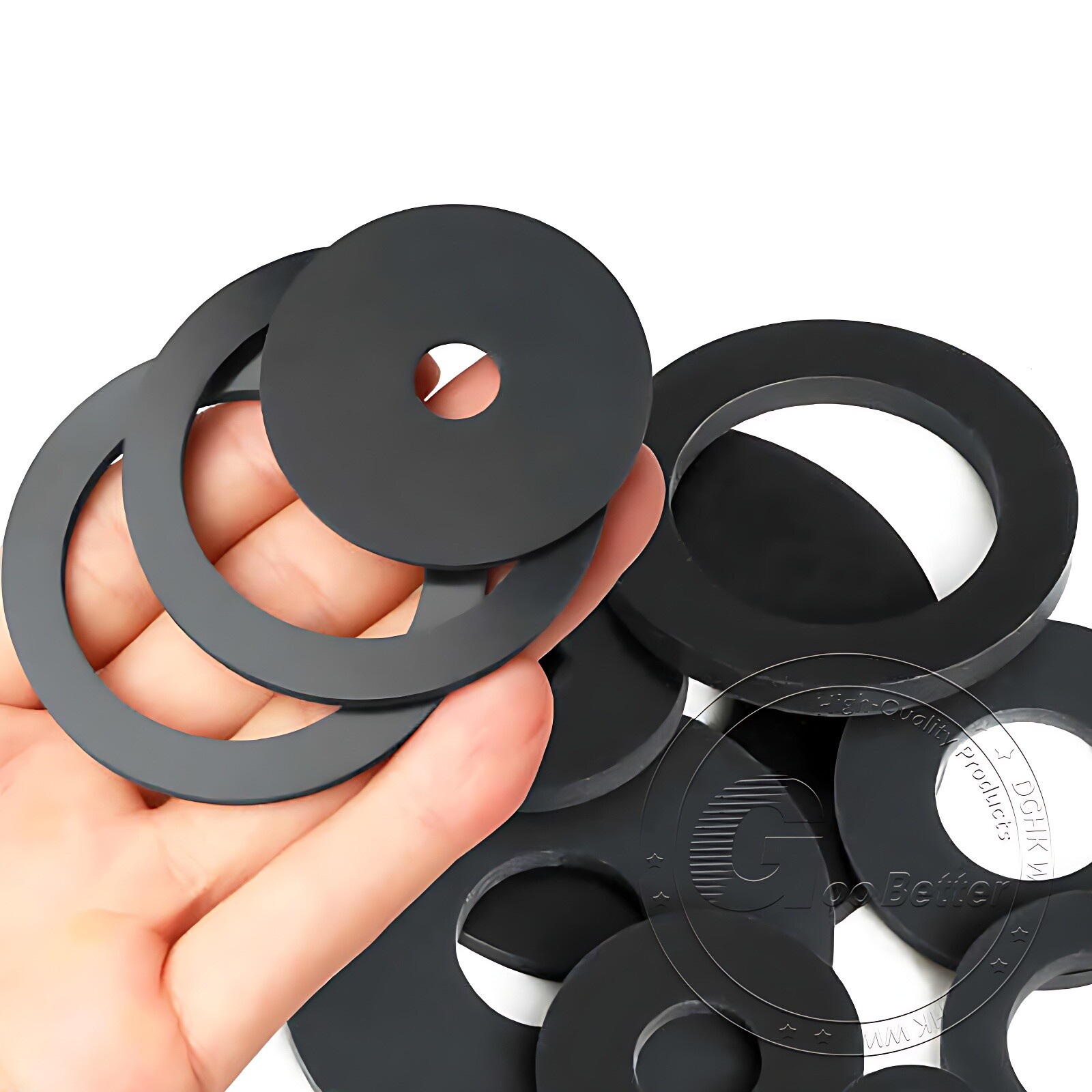 1MM THICK NITRILE NBR BLACK RUBBER WASHER ROUND RING SEAL 4MM TO 16MM OD