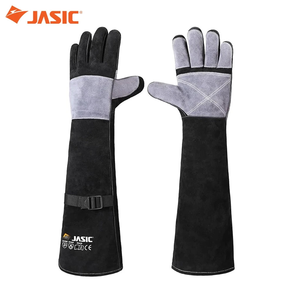JASIC Stick/MIG/Cutting Welding Gloves Heat/Fire Resistant Durable for Welder