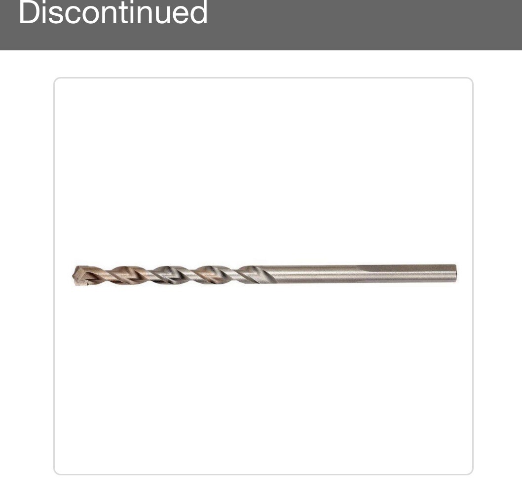 2-MILWAUKEE 5/32-in. (4 mm) x 4-in. x 6-in., 3-Flat Hammer-Drill Bit, 48-20-8801