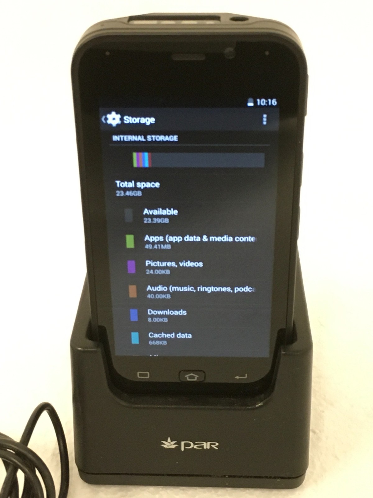 Inari5_WiFi ParTech Barcode Scanner Set w/ Base Charger & Power Adapter FREESHIP