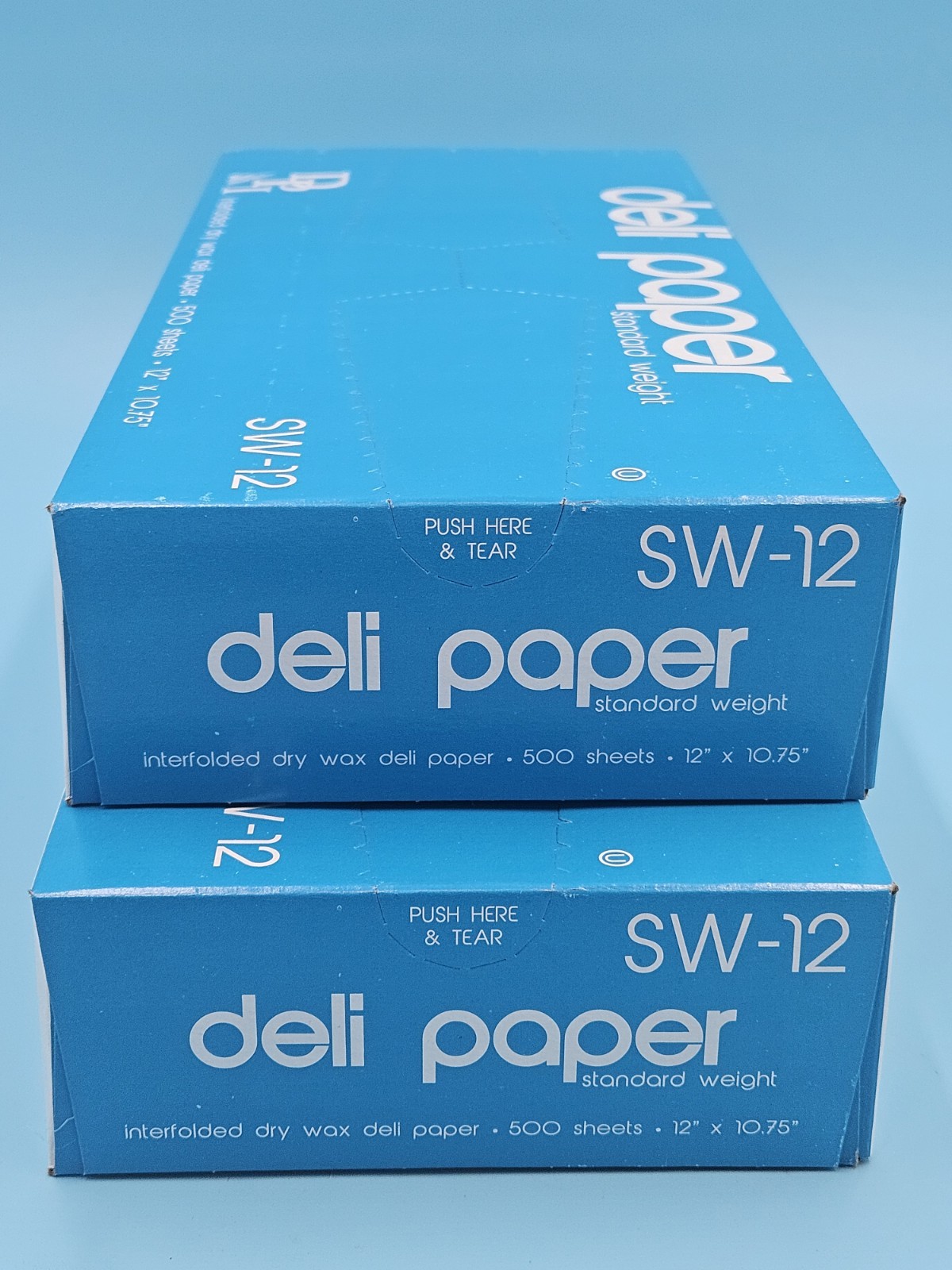 12″ X 10.75″ Dry Waxed Deli Paper Pop-Up Sandwich Food Wrap Sheets 2-Pack of 500