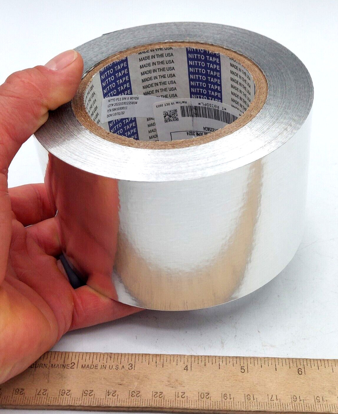 Nitto P-11 Aluminium Foil Tape 3in x 60 yd Speed Tape Aircraft Boeing Airbus P11