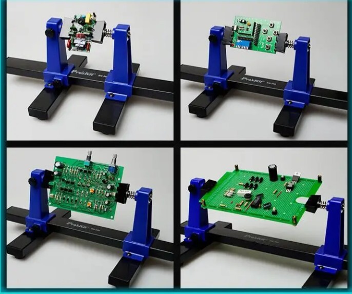 Pro’s Kit SN-390 Adjustable 360° PCB Clamp Fixture Jig Tool Frame Assembly Stand