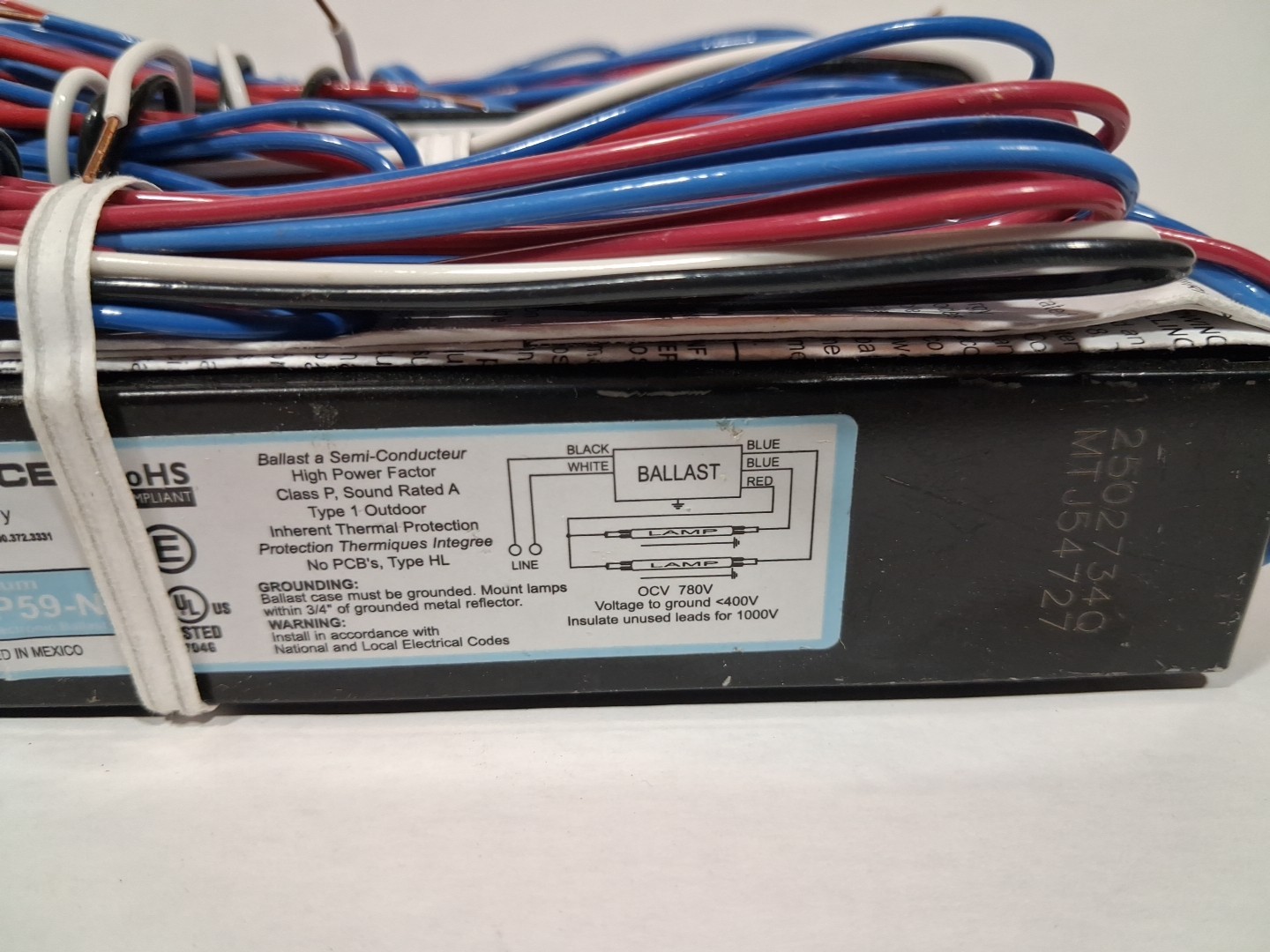 Advance Optanium IOP-2P59-N Electronic Ballast 120V-277V