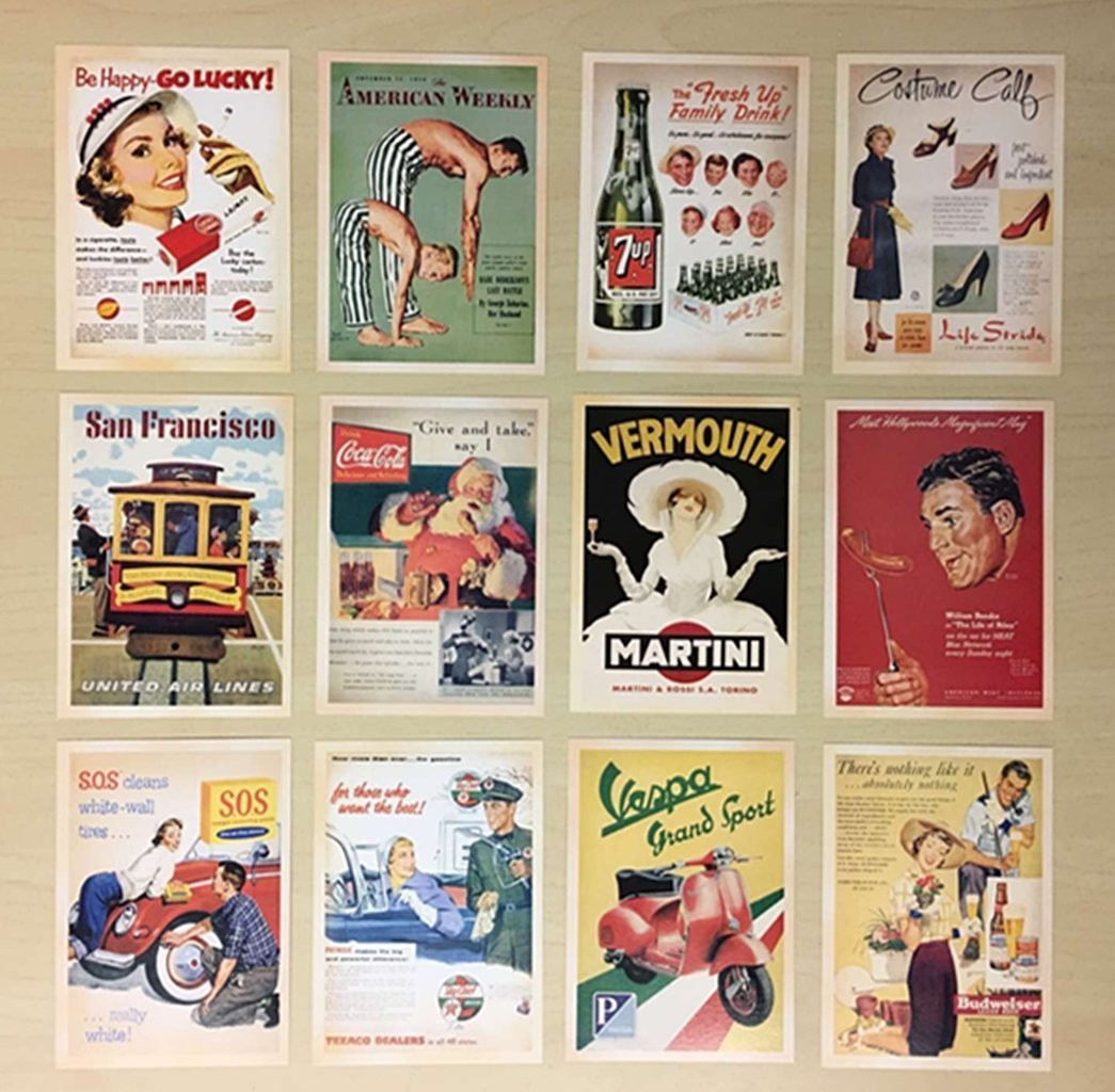 DreamHigh Collectable Vintage Postcards 4 x 6 inches, as the pictures show
