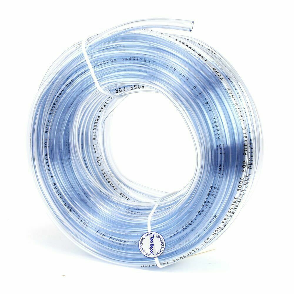 Qwerty tubing 1/4″ inside diameter 10-feet Clear PVC vinyl tubing/flexible hose