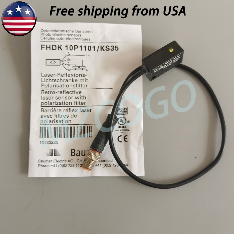 1*Photoelectric Sensor Switch For Baumer FHDK 10P1101/KS35 10-30VDC USA Shipping
