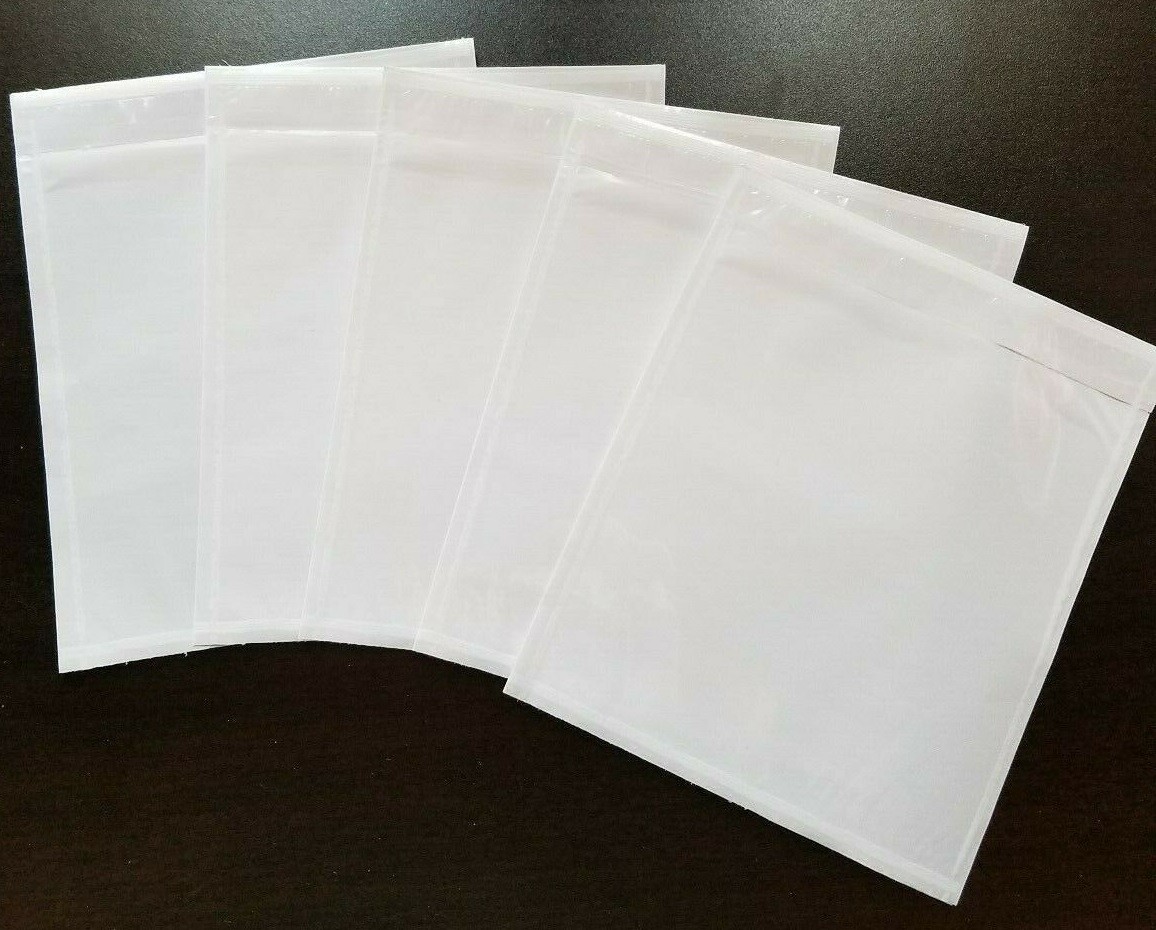 Clear Packing List Envelopes 4.5″x5.5″ Invoice Slip Pouch Self Adhesive Shipping