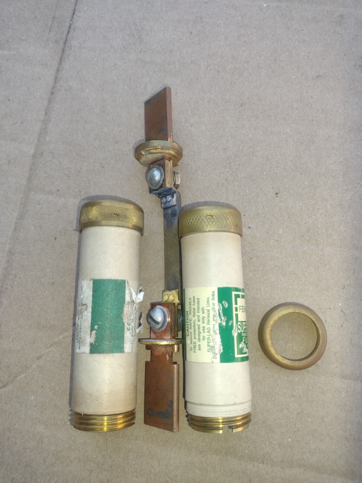 Bussmann REN-100 Super-lag renewable Fuse Class H 100 Amps 250 VAC 2 Pcs Spares