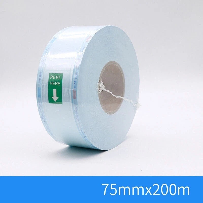 Dental Sterilization Bag For Sealing Machine Oral Tools Packing Bag 200M/Roll