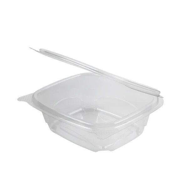 Karat 12oz PET Plastic Hinged Deli Container/ Takeout Salad Container(200 pcs)