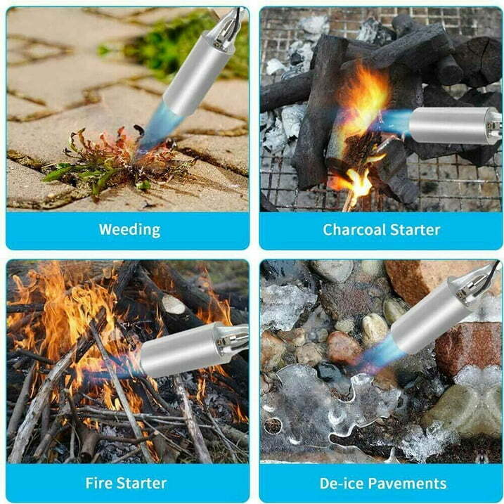Portable Propane Weed Torch Fire Starter Ice Melter Burner Kit with 79″ Hose