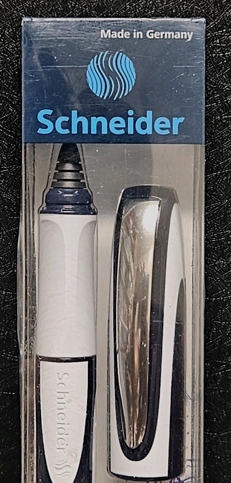 Schneider Ray Cartridge Rollerball Pen, Blue Ink, Dark Blue/Light Gray RS18703