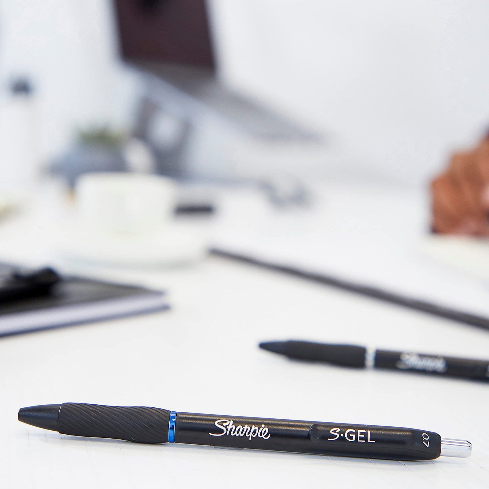 S-Pens, Fine Point (0.5mm), Blue Ink, 12 Count – For Home, Office,