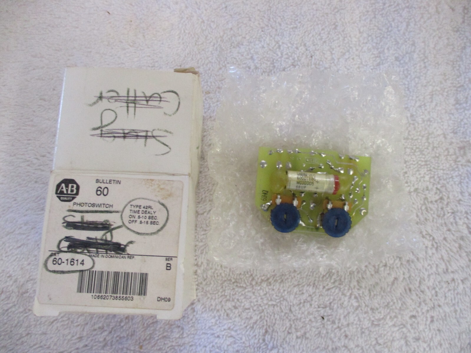 NIB Allen Bradley PHOTOSWITCH Type 42RL Time Delay 60-1614 Ser B