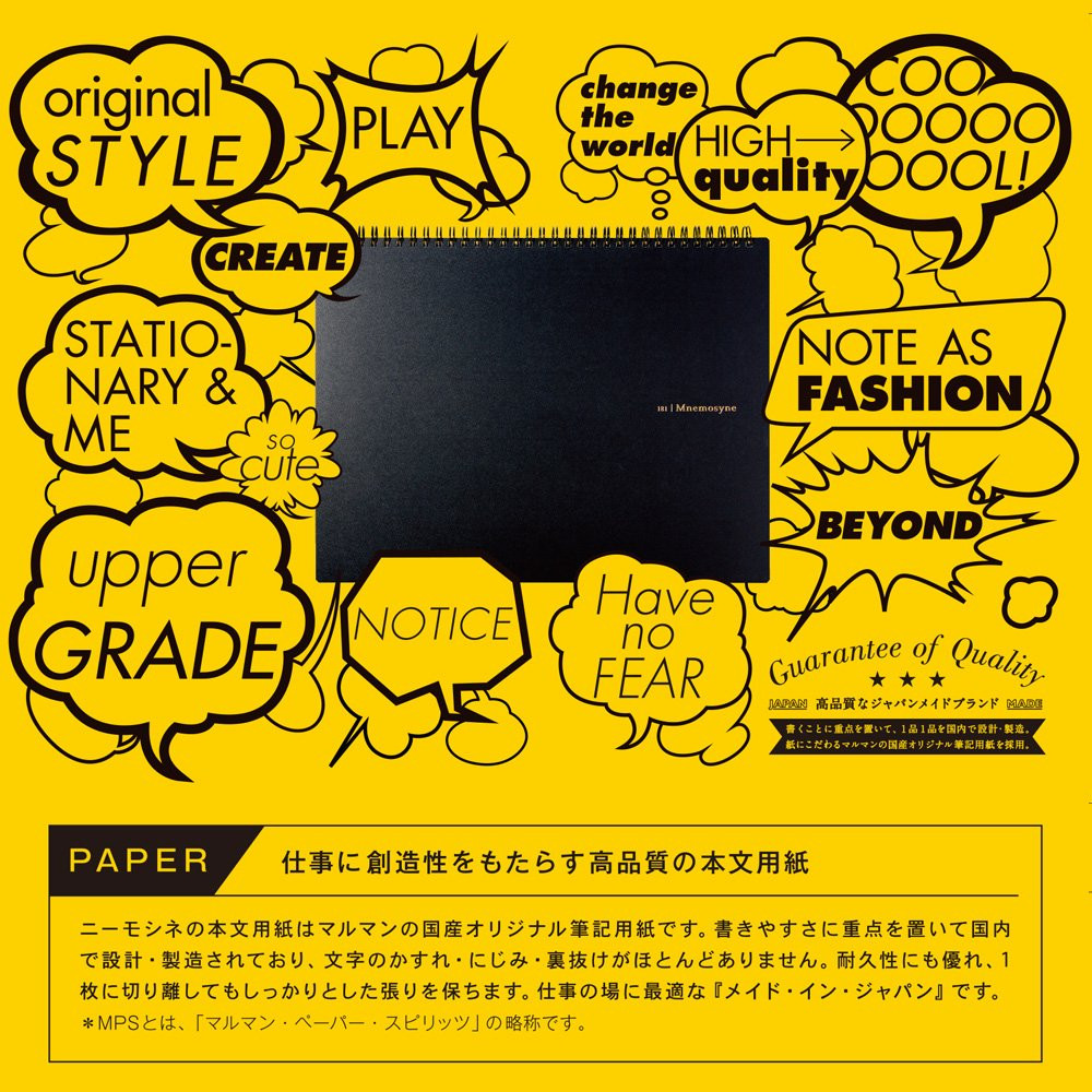 Maruman A5 Squared Blank Notebook 70 Micro Perforated Pages Made in Japan