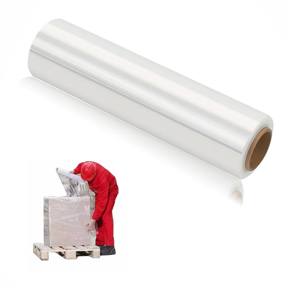 Stretch Wrap Film Heavy Duty 11.8 inch Wide 500ft Shrink Wrap Roll Self Adher…