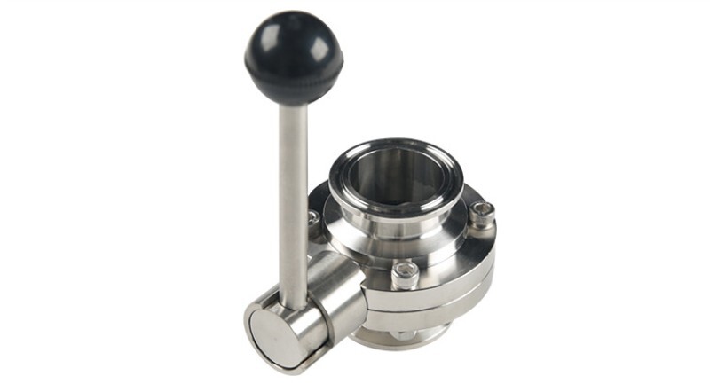 Sanitary Butterfly Valve 6Inch Tri Clamp Clover Tri Clamp Valve with Pull Handle