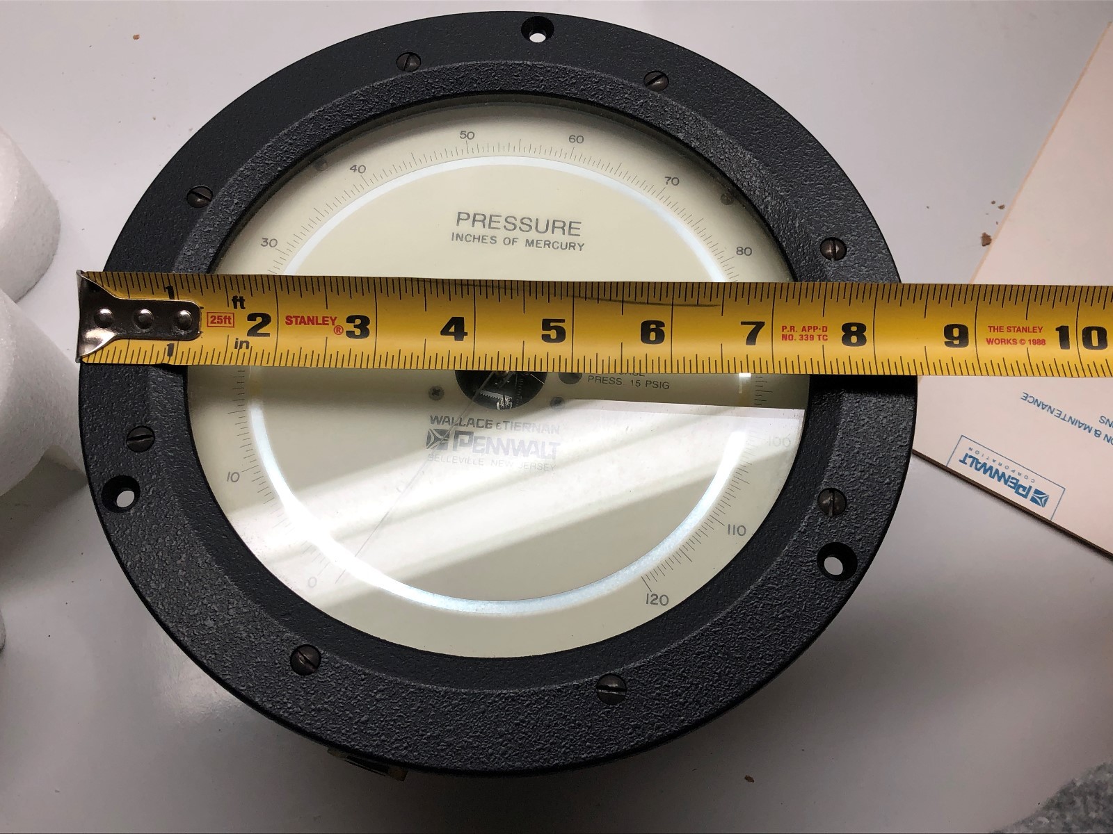 NEW WALLACE & TIERNAN PENNWALT DIFFERENTIAL PRESSURE GAUGE