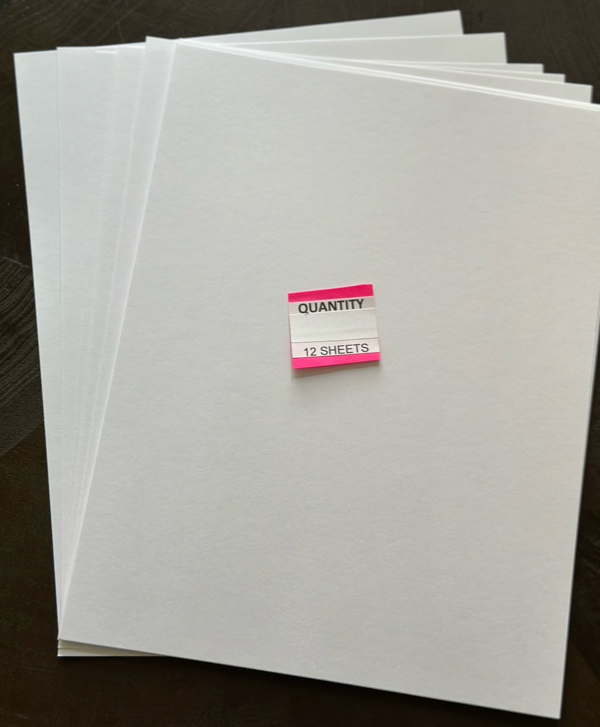 8.5″ x 11″ CARDSTOCK 110 lb PAPER WHITE – 12 SHEETS – NEW Staples Brand