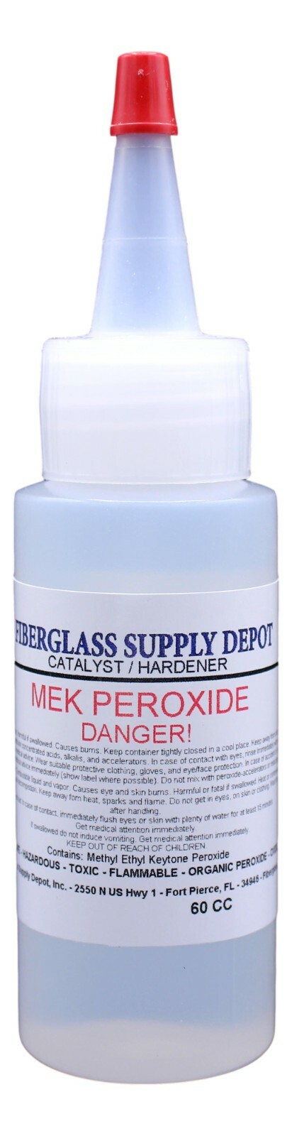 MEK Peroxide Catalyst (MEKP Hardener) – 60CC, Clear