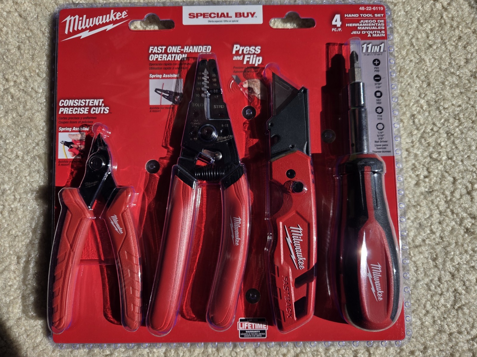 Milwaukee Electrician’s Hand Tool Kit (4-Piece)
