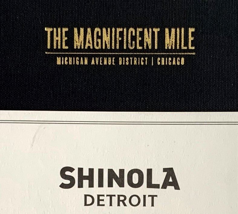 Shinola Detroit Medium Jet Black Hard Ruled Journal 192 Pages 5.25″ x 8.25″ Logo