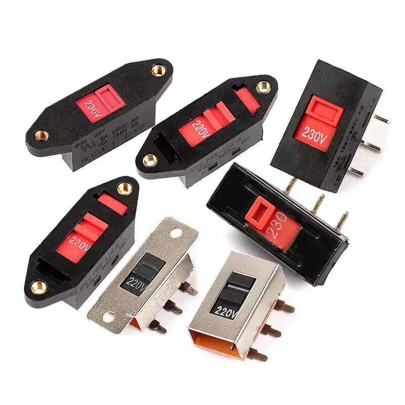 Voltage Selector Slide Switch AC 110V-220V / 115V-220V / 115V-230V 3 Pin 6 Pin