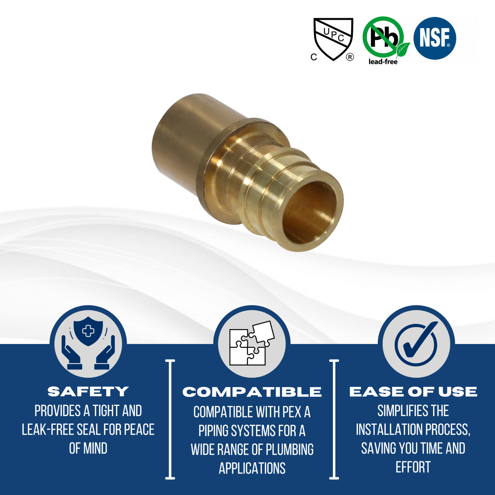 25) 3/4″ PEX A X 3/4″ MALE SWEAT ADAPTER EXPANSION F1960