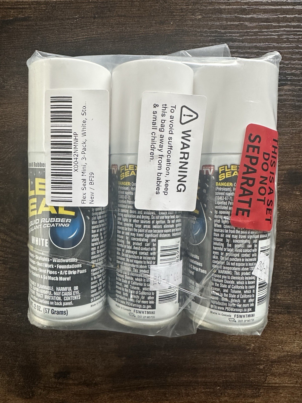(PACK OF 3) Flex Seal White Spray Rubber Sealant waterproof Coating Repair